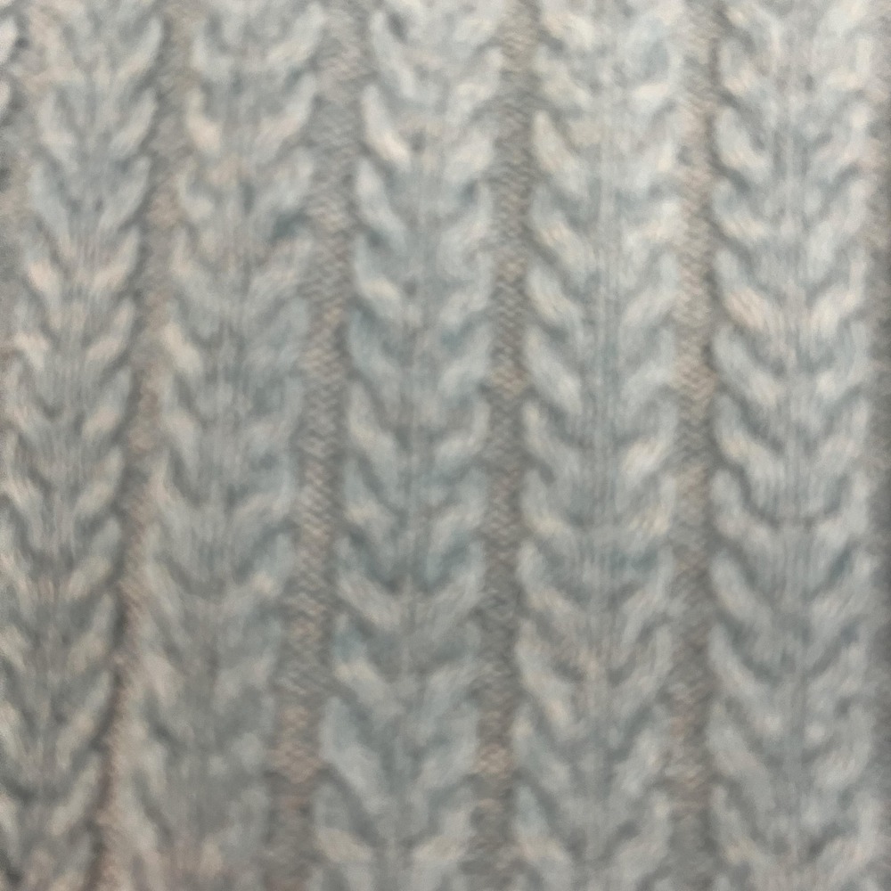 WoolOvers Cardigan Womens Medium Colorblock Open Front Cable‎ Knit Patchwork - Picture 8 of 15